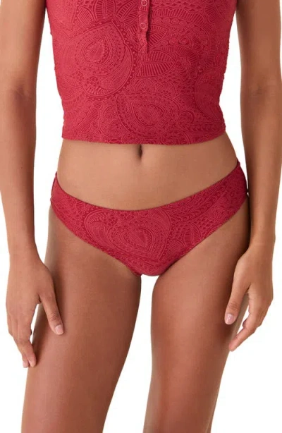 Andie The Bikini Bottoms In Burgundy