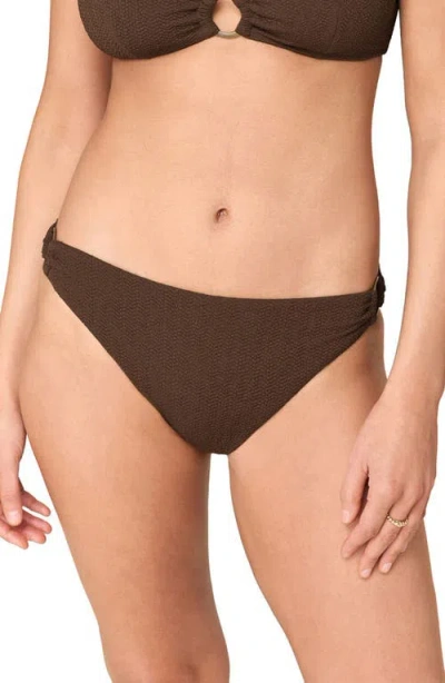 Andie The Bonita Bikini Bottoms In Brown