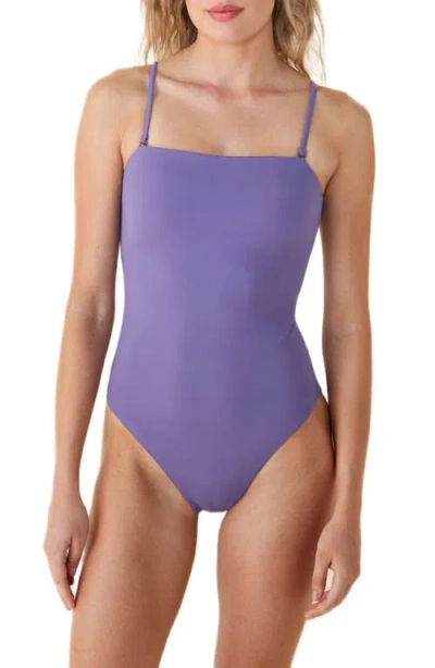 Andie The Cabo One-piece Swimsuit In Purple