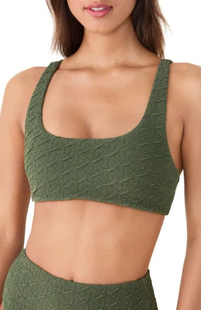 Andie The Devon Bikini Top In Green