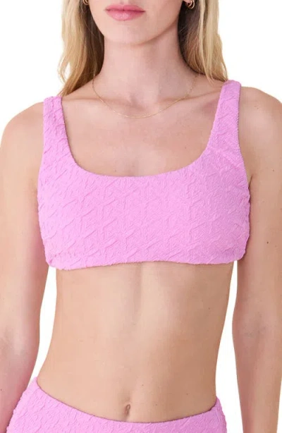 Andie The Devon Bikini Top In Pink
