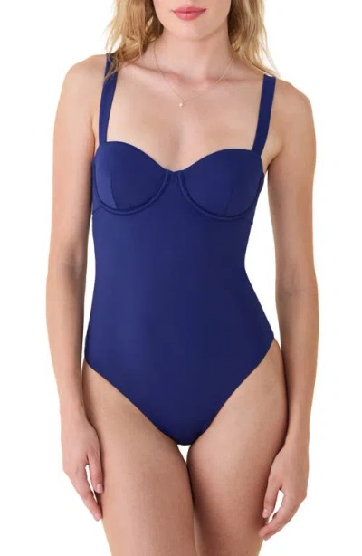 Andie The Dorset Underwire One-piece Swimsuit In Blue