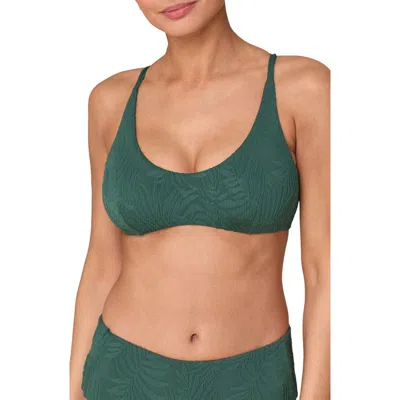 Andie The Essex Bikini Top In Green