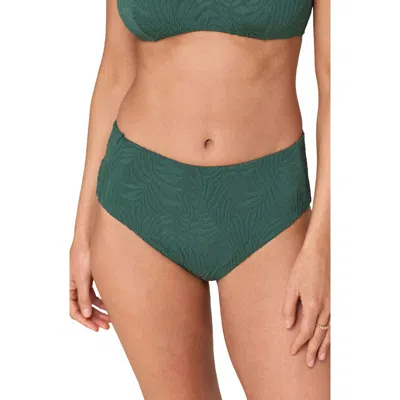 Andie The High Rise Bikini Bottoms In Green