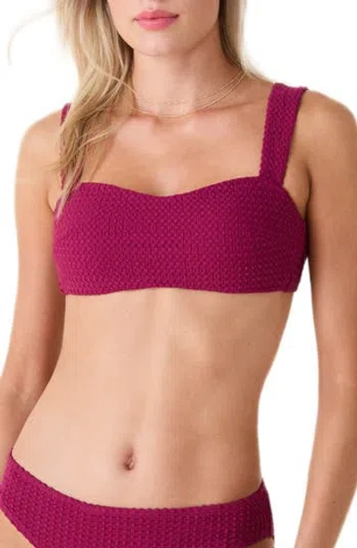 Andie The Kalama Bikini Top In Purple