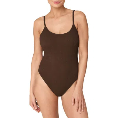 Andie The Laguna One-piece Swimsuit In Brown