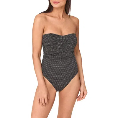 Andie The Pana Strapless One-piece Swimsuit In Black