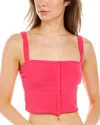 Andie The Snap Top Ribbed Tankini In Yellow