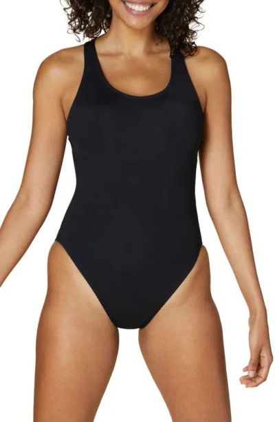 Andie The Tulum Long Torso One-piece Swimsuit In Black