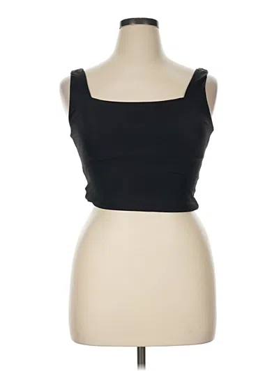 Pre-owned Andie Tube Top Black Strapless Neckline Tops