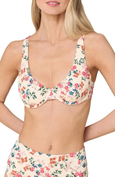 Andie Verda Underwire Bikini Top In White