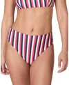 Andie Women's 90s High Waist Cheeky Bikini Bottom In Multi