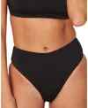 Andie High Waist Cheeky Bikini Bottoms In Black