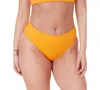Andie Womens Maui Ribbed Bikini Top Bottoms In Tangerine