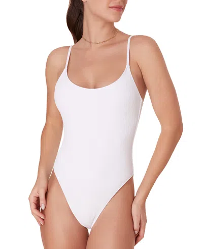 Andie Women's Laguna Scoop Back One Piece Swimsuit In White