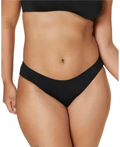 Andie Women's Low Rise Bikini Bottom In Black