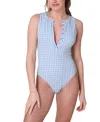 Andie Malibu Smocked One-piece Swimsuit In Multi