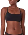 Andie Women's Maui Scoop Neck Bikini Top In Black
