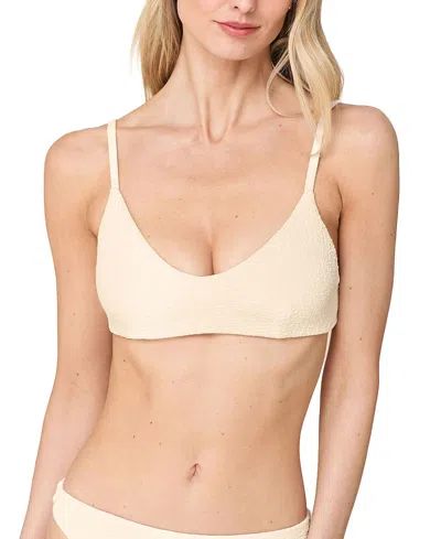 Andie Women's Molokai V Neck Bikini Top In Neutral