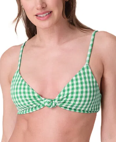 ANDIE WOMEN'S THE SANTORINI GINGHAM BIKINI TOP