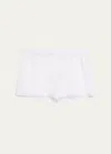 Andine Anji Lace-trim Cotton Boxers In White