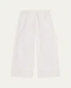 Andine Cavani Cropped Eyelet-embroidered Cotton Pants In Eyelet In White