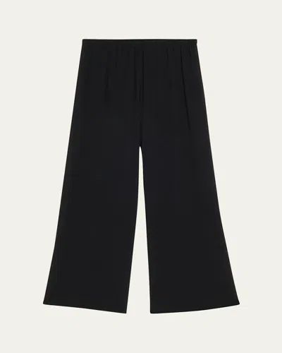 Andine Cavani Wide-leg Cotton Gauze Pants In Gauze In Black