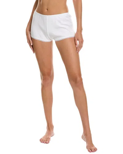 Andine Delphine Lace-trim Shorts In White