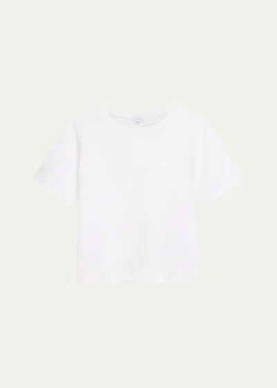 Andine Holland Crewneck Lightweight Cotton T-shirt In White