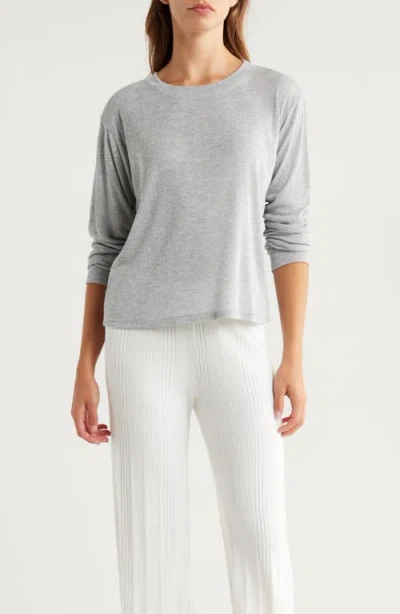Andine London Antibes Long Sleeve T-shirt In Gray