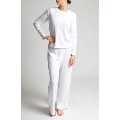Andine London Seville Rib Top In White