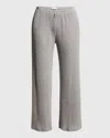 Andine Soleil High-rise Cropped Ribbed Pants In Gray