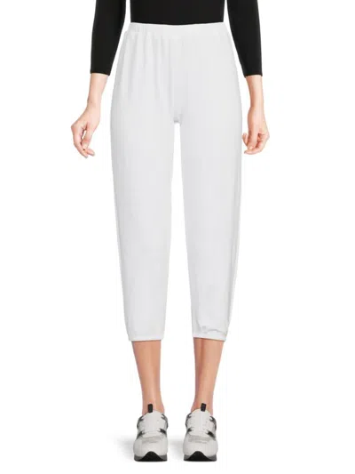 Andine Women's Am French Cropped Sweatpants In White