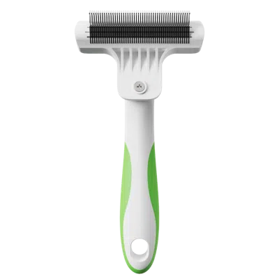 Andis Fine-tooth Deshedding Rake In White