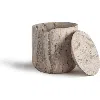 Andjacob Decor Less Is More Low Container In Travertine Marble