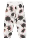 Andorine Abstract-print Organic Cotton Sweatpants In White