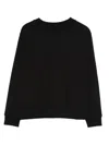 Andorine Bird-embroidered Sweatshirt In Black