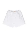 Andorine Bonded-seam Cotton Shorts In White