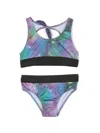 Andorine Cosmic-print Stretch Bikini In Blue