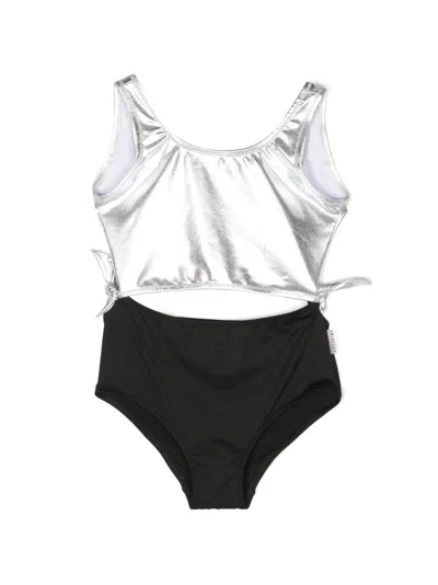 Andorine Kids' Cut-out Detail Stretch Swimsuit In Gold