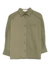 Andorine Denim Shirt In Green