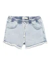Andorine Raw-edge Mini Shorts In Blue