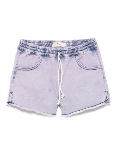 Andorine Kids' Denim Shorts In Purple