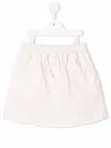 Andorine Drawstring Denim Skirt In Neutrals