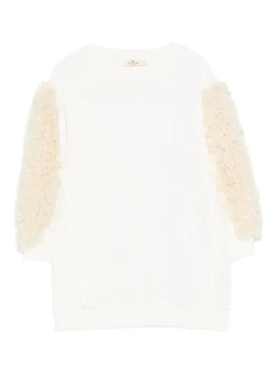 Andorine Kids' Faux-fur Detail Dress In Multi