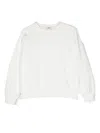 Andorine Sweatshirt Aus Bio-baumwolle Mit Federn In White