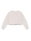 Andorine Feather-trim Sweatshirt In Neutrals