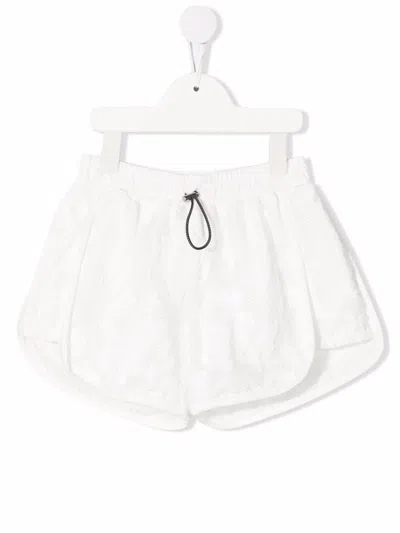 Andorine Kids' Floral Lace Shorts In White