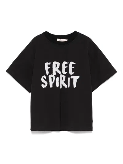 Andorine Kids' Free Spirit T-shirt In 黑色