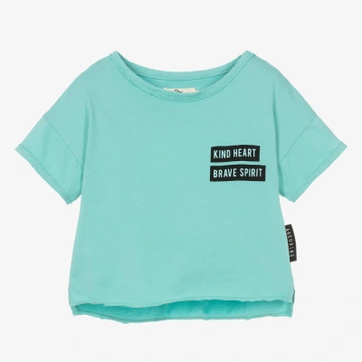 Andorine Kids' Girls Green Cotton T-shirt